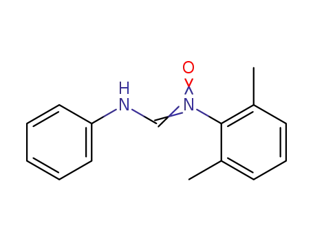 Molecular Structure of 63553-24-2 (Methanimidamide, N'-(2,6-dimethylphenyl)-N-phenyl-, N'-oxide)