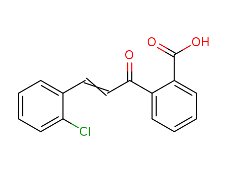 Benzoic acid, 2-[3-(2-chlorophenyl)-1-oxo-2-propenyl]-