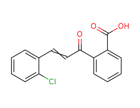 Molecular Structure of 6261-69-4 (Benzoic acid, 2-[3-(2-chlorophenyl)-1-oxo-2-propenyl]-)