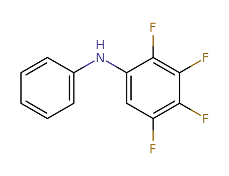 Molecular Structure of 58627-14-8 (Benzenamine, 2,3,4,5-tetrafluoro-N-phenyl-)