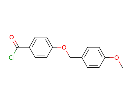 Molecular Structure of 62290-57-7 (Benzoyl chloride, 4-[(4-methoxyphenyl)methoxy]-)
