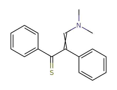 Molecular Structure of 63168-02-5 (2-Propene-1-thione, 3-(dimethylamino)-1,2-diphenyl-)