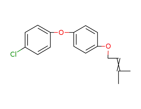 Molecular Structure of 42873-82-5 (Benzene, 1-chloro-4-[4-[(3-methyl-2-butenyl)oxy]phenoxy]-)