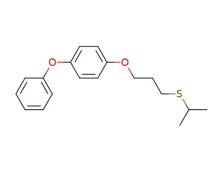 Molecular Structure of 63457-53-4 (Benzene, 1-[3-[(1-methylethyl)thio]propoxy]-4-phenoxy-)
