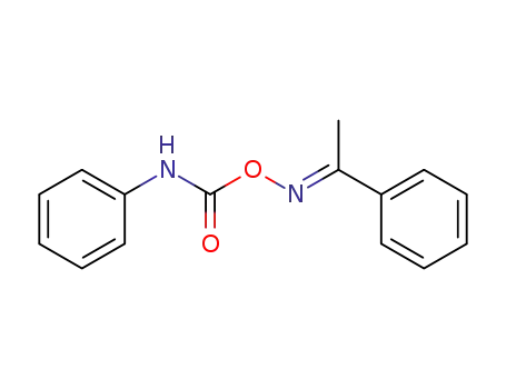 Molecular Structure of 2828-40-2 ((phenylamino){[(1-phenylethylidene)amino]oxy}methanone)