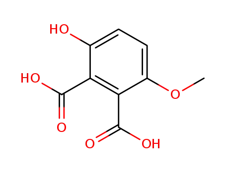Molecular Structure of 65489-46-5 (1,2-Benzenedicarboxylic acid, 3-hydroxy-6-methoxy-)