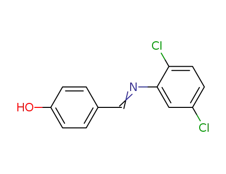 Molecular Structure of 63759-80-8 (Phenol, 4-[[(2,5-dichlorophenyl)imino]methyl]-)