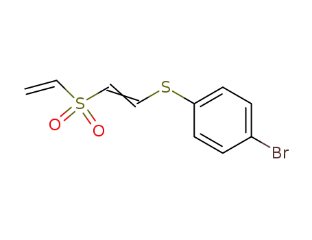 Molecular Structure of 61441-99-4 (Benzene, 1-bromo-4-[[2-(ethenylsulfonyl)ethenyl]thio]-)