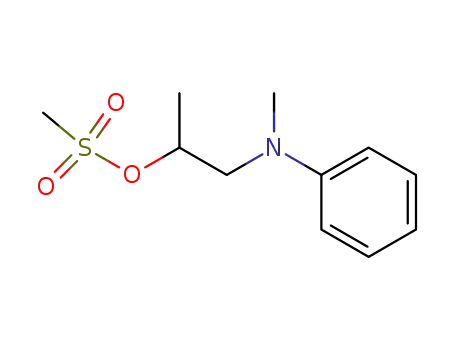 Molecular Structure of 71324-92-0 (2-Propanol, 1-(methylphenylamino)-, methanesulfonate (ester))