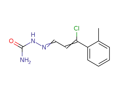 Molecular Structure of 62403-20-7 (Hydrazinecarboxamide,
2-[3-chloro-3-(2-methylphenyl)-2-propenylidene]-)