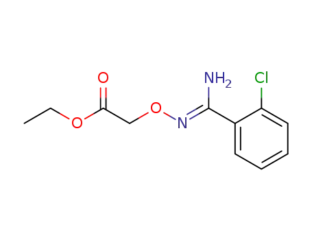 Acetic acid, [[[(2-chlorophenyl)iminomethyl]amino]oxy]-, ethyl ester