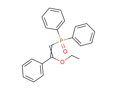 Molecular Structure of 64627-12-9 (Phosphine oxide, (2-ethoxy-2-phenylethenyl)diphenyl-)