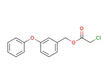 Molecular Structure of 67149-33-1 (Acetic acid, chloro-, (3-phenoxyphenyl)methyl ester)
