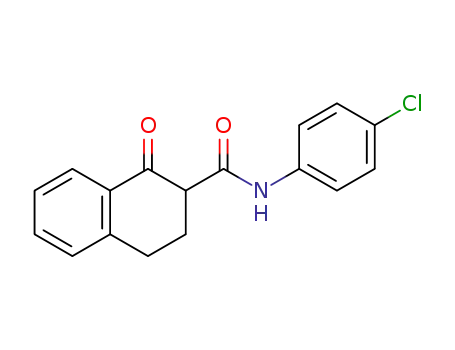 Molecular Structure of 63788-55-6 (2-Naphthalenecarboxamide,
N-(4-chlorophenyl)-1,2,3,4-tetrahydro-1-oxo-)