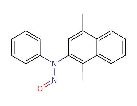 Molecular Structure of 63953-46-8 (2-Naphthalenamine, 1,4-dimethyl-N-nitroso-N-phenyl-)