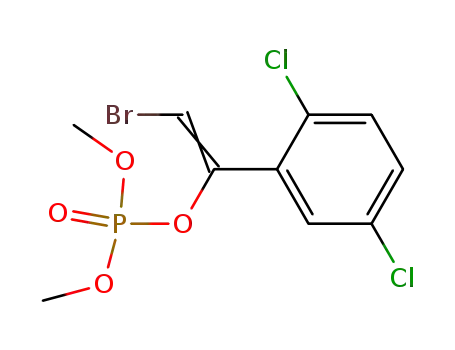 Molecular Structure of 39646-12-3 (Phosphoric acid, 2-bromo-1-(2,5-dichlorophenyl)ethenyl dimethyl ester)