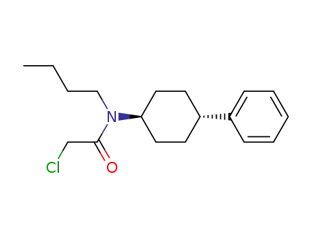 Molecular Structure of 63698-48-6 (Acetamide, N-butyl-2-chloro-N-(4-phenylcyclohexyl)-, trans-)