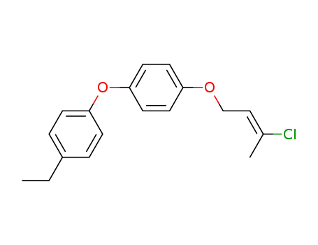 Molecular Structure of 42873-87-0 (Benzene, 1-[(3-chloro-2-butenyl)oxy]-4-(4-ethylphenoxy)-)