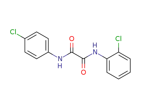 Molecular Structure of 24439-89-2 (Ethanediamide, N-(2-chlorophenyl)-N'-(4-chlorophenyl)-)