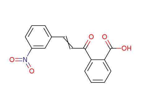 Molecular Structure of 6261-67-2 (Benzoic acid, 2-[3-(3-nitrophenyl)-1-oxo-2-propenyl]-)