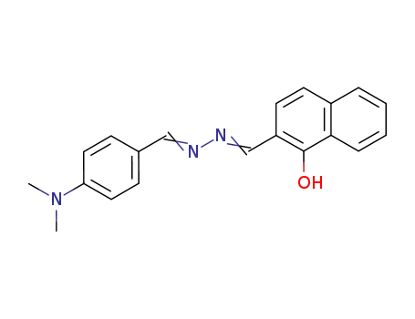 Molecular Structure of 59216-26-1 (2-Naphthalenecarboxaldehyde, 1-hydroxy-,
[[4-(dimethylamino)phenyl]methylene]hydrazone)
