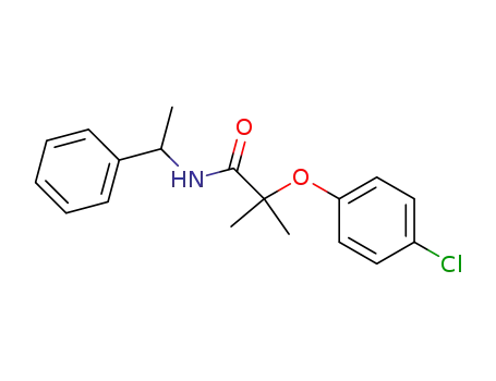 2-(4-chlorophenoxy)-2-methyl-N-(1-phenylethyl)propanamide