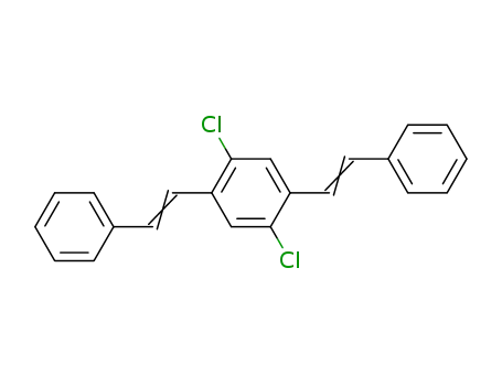 Molecular Structure of 59425-89-7 (Benzene, 1,4-dichloro-2,5-bis(2-phenylethenyl)-)