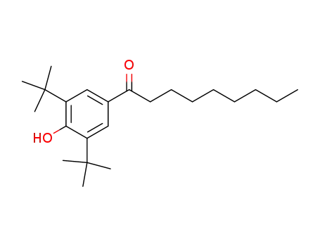 Molecular Structure of 28441-01-2 (1-Nonanone, 1-[3,5-bis(1,1-dimethylethyl)-4-hydroxyphenyl]-)