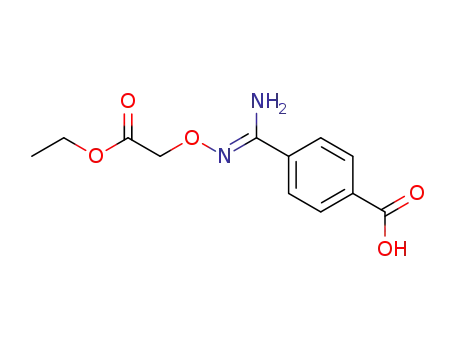 Molecular Structure of 63409-85-8 (Benzoic acid, 4-[[(2-ethoxy-2-oxoethoxy)amino]iminomethyl]-)