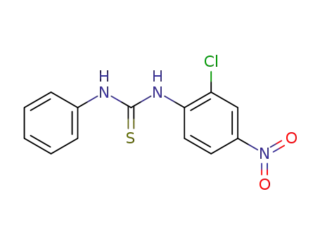 Molecular Structure of 31090-87-6 (Thiourea, N-(2-chloro-4-nitrophenyl)-N'-phenyl-)