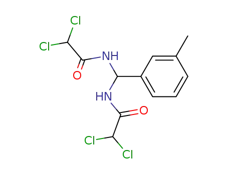 Molecular Structure of 58085-05-5 (Acetamide, N,N'-[(3-methylphenyl)methylene]bis[2,2-dichloro-)