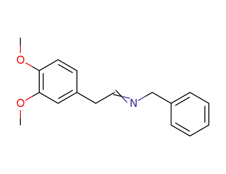 Molecular Structure of 63283-37-4 (Benzenemethanamine, N-[2-(3,4-dimethoxyphenyl)ethylidene]-)