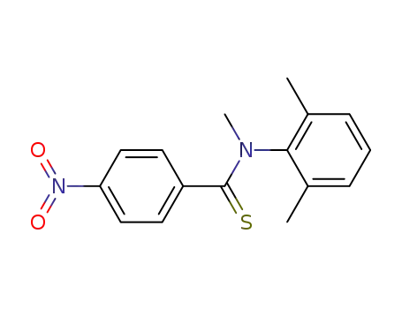 Molecular Structure of 65052-79-1 (Benzenecarbothioamide, N-(2,6-dimethylphenyl)-N-methyl-4-nitro-)