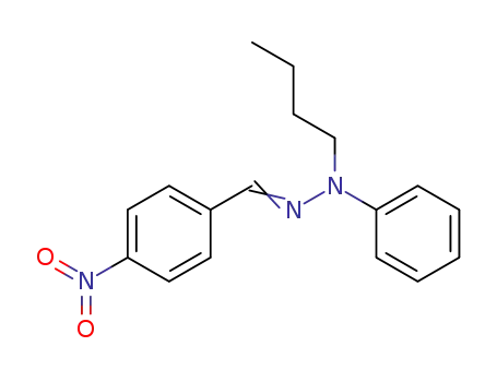 Benzaldehyde, 4-nitro-, butylphenylhydrazone