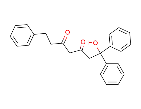 Molecular Structure of 62054-78-8 (3,5-Heptanedione, 1-hydroxy-1,1,7-triphenyl-)