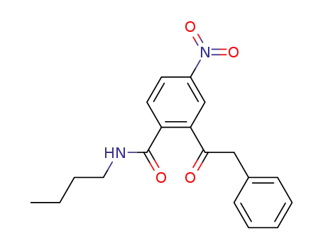 Molecular Structure of 63564-90-9 (Benzamide, N-butyl-4-nitro-2-(phenylacetyl)-)