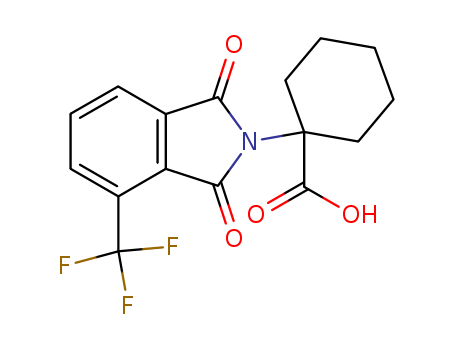 Cyclohexanecarboxylic acid,  1-[1,3-dihydro-1,3-dioxo-4-(trifluoromethyl)-2H-isoindol-2-yl]-