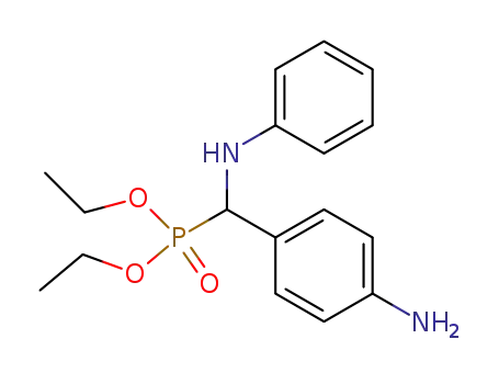 Molecular Structure of 61676-65-1 (Phosphonic acid, [(4-aminophenyl)(phenylamino)methyl]-, diethyl ester)
