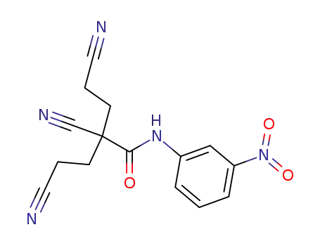 Molecular Structure of 65372-29-4 (Butanamide, 2,4-dicyano-2-(2-cyanoethyl)-N-(3-nitrophenyl)-)