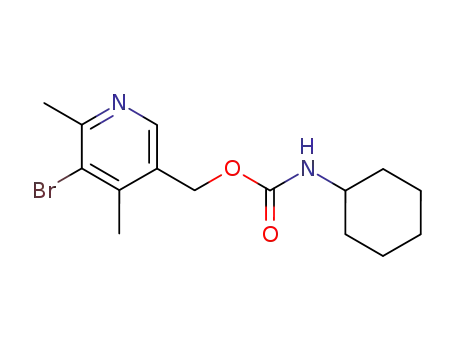 Molecular Structure of 67565-58-6 (Carbamic acid, cyclohexyl-, (5-bromo-4,6-dimethyl-3-pyridinyl)methyl
ester)