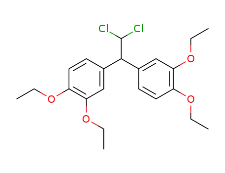 Molecular Structure of 6015-52-7 (Benzene, 1,1'-(2,2-dichloroethylidene)bis[3,4-diethoxy-)