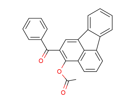Molecular Structure of 65593-40-0 (Methanone, [3-(acetyloxy)-2-fluoranthenyl]phenyl-)