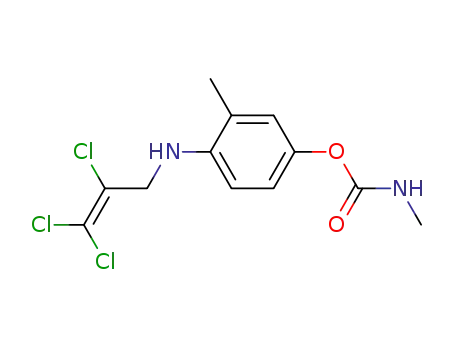 Molecular Structure of 61750-03-6 (Phenol, 3-methyl-4-[(2,3,3-trichloro-2-propenyl)amino]-,
methylcarbamate (ester))