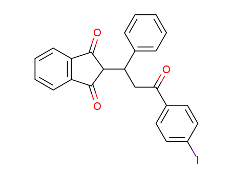 1H-Indene-1,3(2H)-dione, 2-[3-(4-iodophenyl)-3-oxo-1-phenylpropyl]-