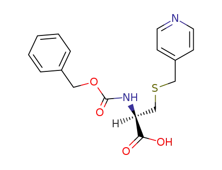 Molecular Structure of 62130-75-0 (L-Cysteine, N-[(phenylmethoxy)carbonyl]-S-(4-pyridinylmethyl)-)