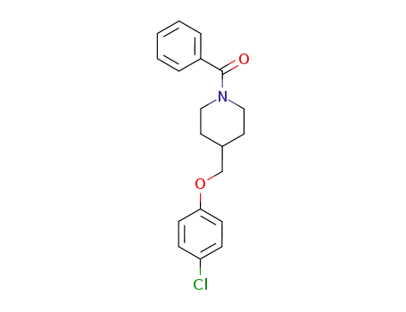 Molecular Structure of 63608-20-8 (Piperidine, 1-benzoyl-4-[(4-chlorophenoxy)methyl]-)