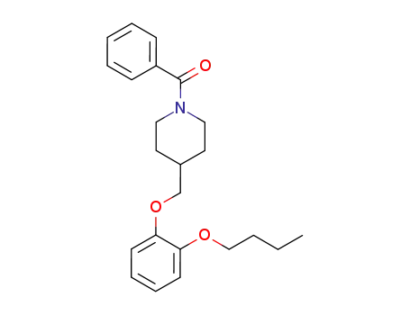 Molecular Structure of 63608-26-4 (Piperidine, 1-benzoyl-4-[(2-butoxyphenoxy)methyl]-)
