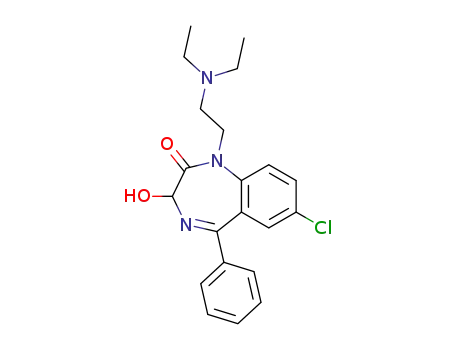 2H-1,4-Benzodiazepin-2-one,
7-chloro-1-[2-(diethylamino)ethyl]-1,3-dihydro-3-hydroxy-5-phenyl-