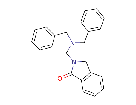 Molecular Structure of 66399-09-5 (1H-Isoindol-1-one, 2-[[bis(phenylmethyl)amino]methyl]-2,3-dihydro-)