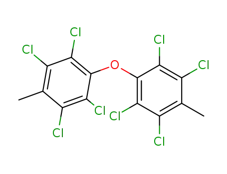 Molecular Structure of 62584-50-3 (Benzene, 1,1'-oxybis[2,3,5,6-tetrachloro-4-methyl-)